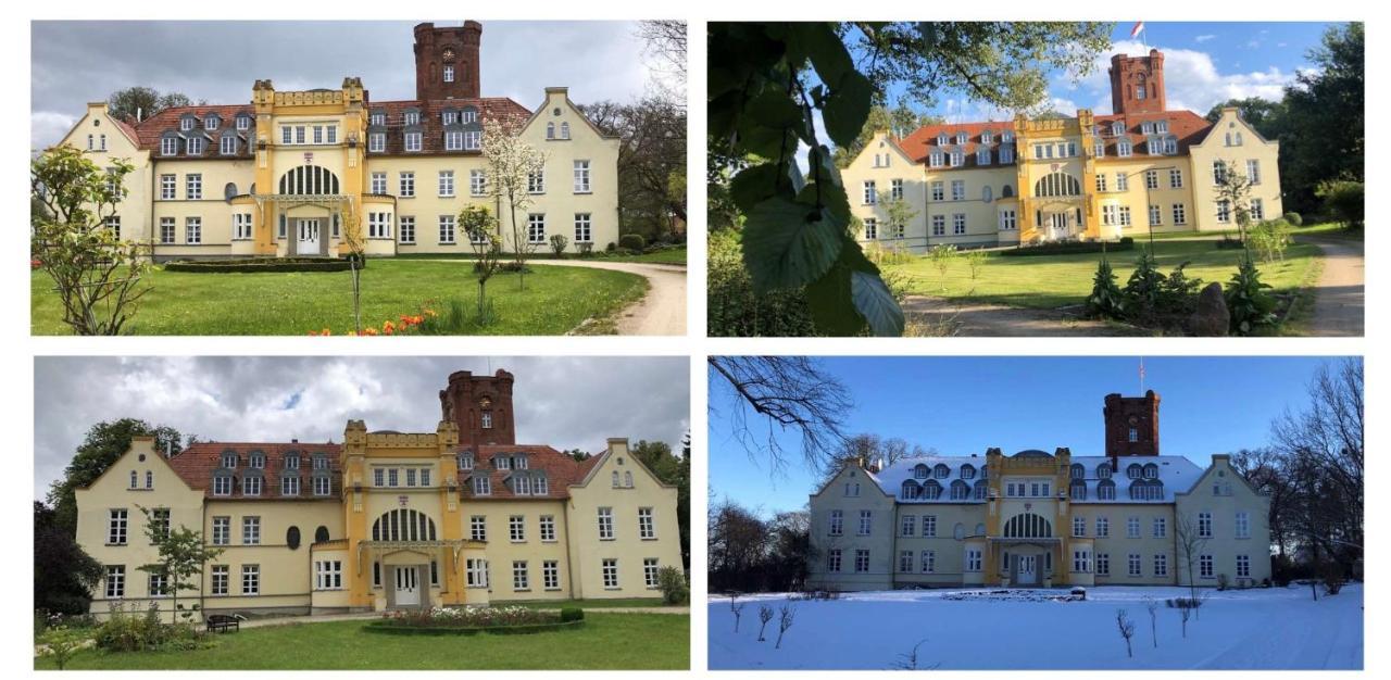 Schloss Lelkendorf Apartment Ulrichshusen Maisonette Fewo Mecklenburger Seenplatte Mit Dachterrasse Naehe Ostsee Exteriör bild